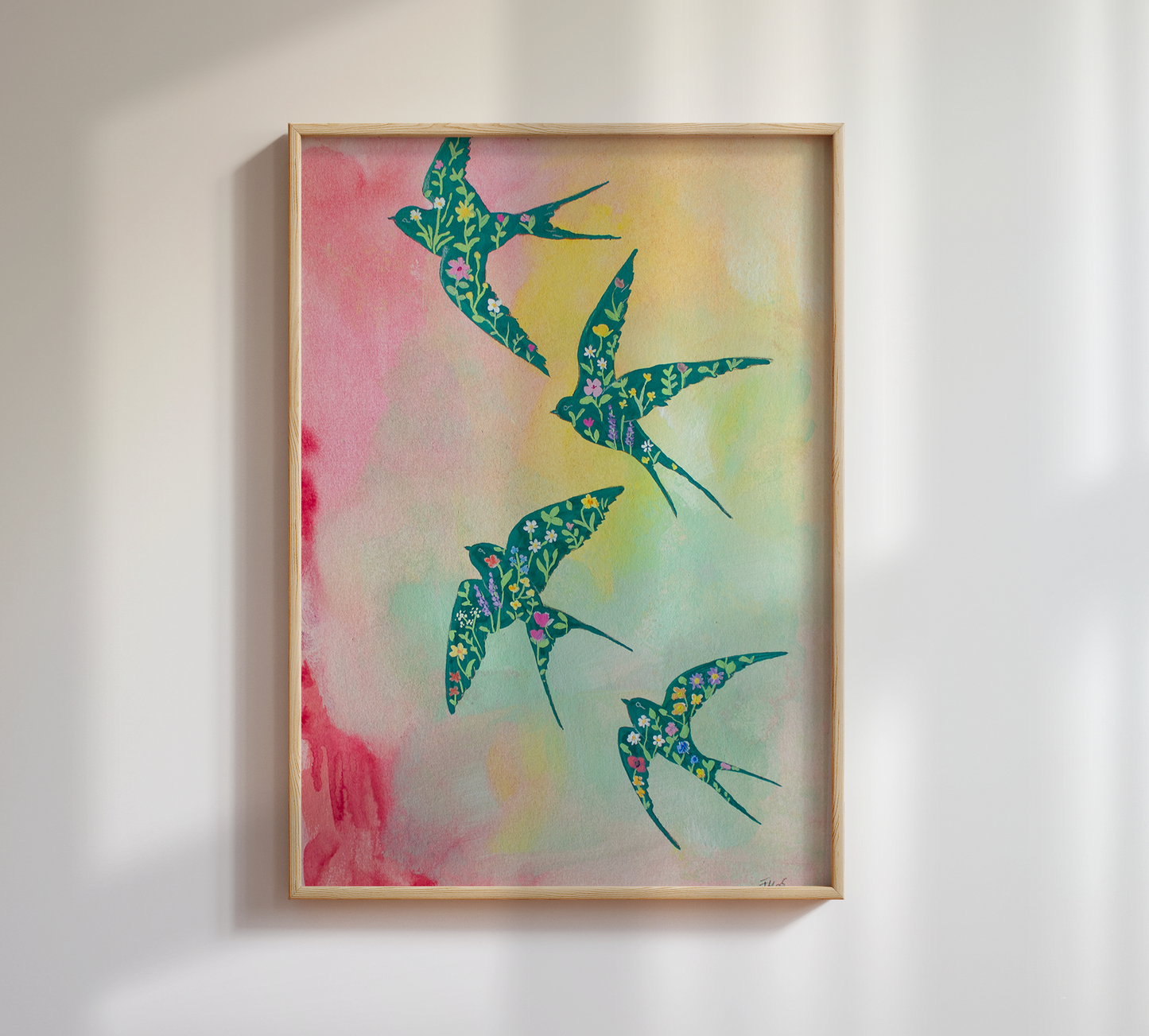 Blumenschwalben - Originalbild