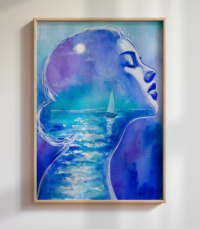 the rising moon - Kunstdruck