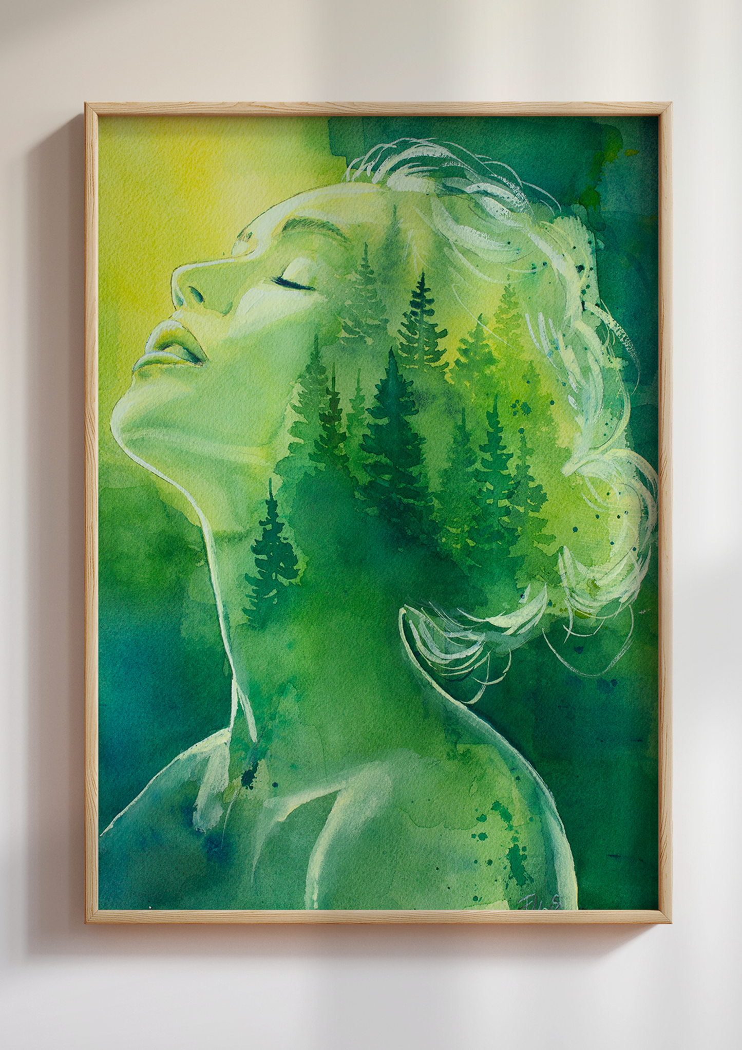 "breathe" - großer A3 Kunstdruck