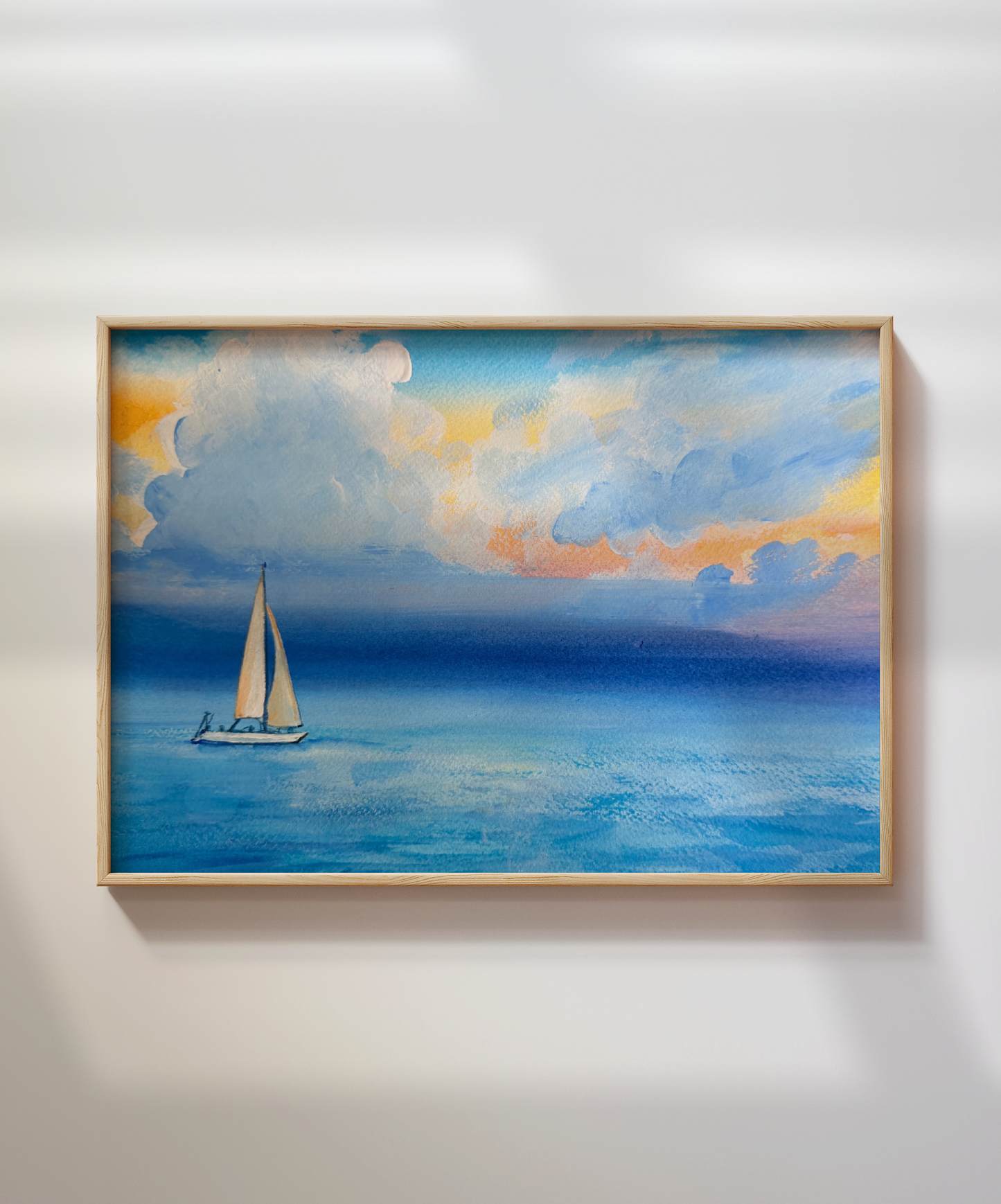 hinter dem Horizont - Kunstdruck