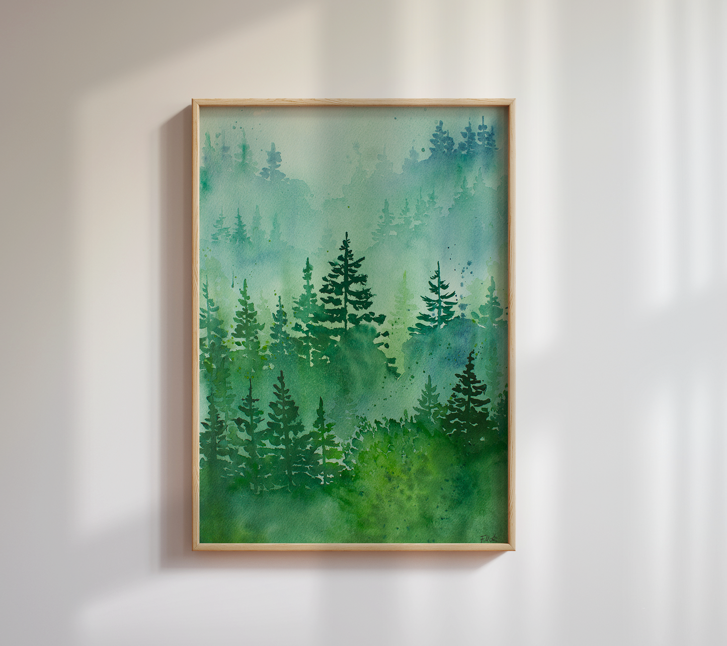 "green forest" - Kunstdruck