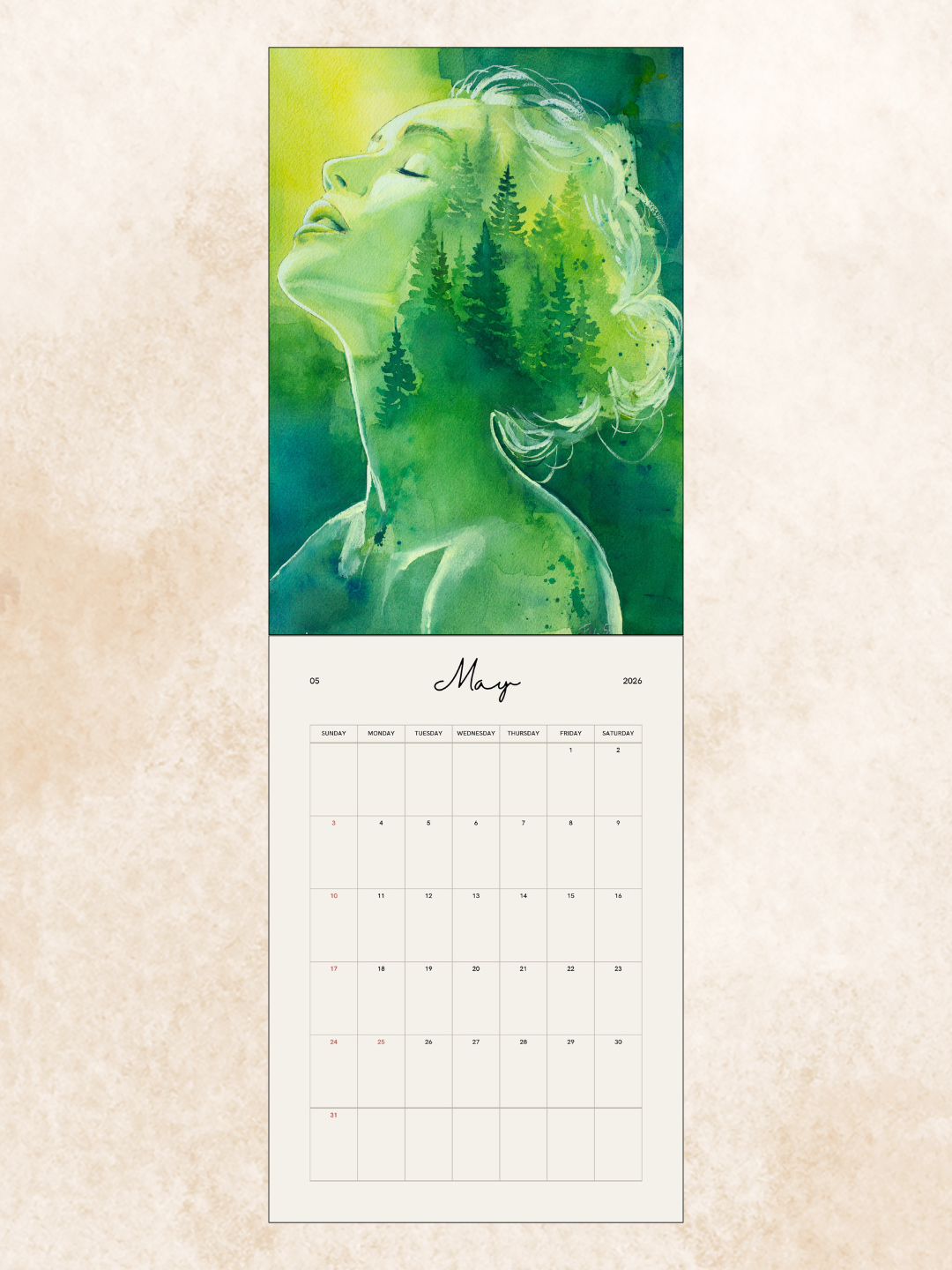 Wandkalender 2026 - women & nature