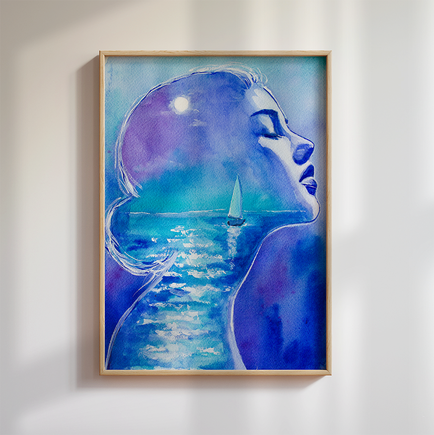 the rising moon - Kunstdruck