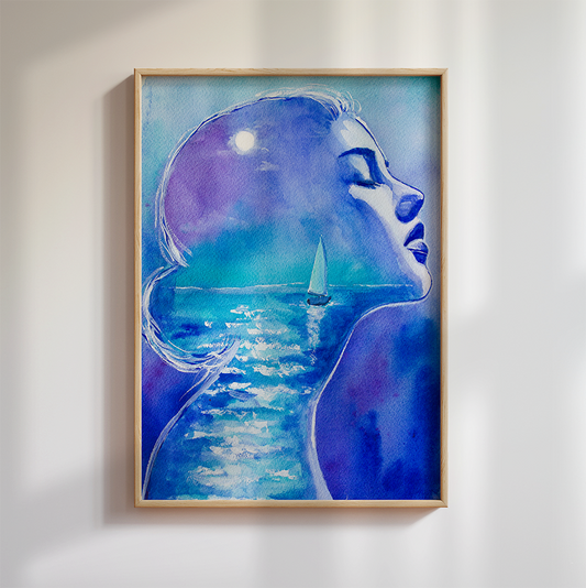 the rising moon - Kunstdruck