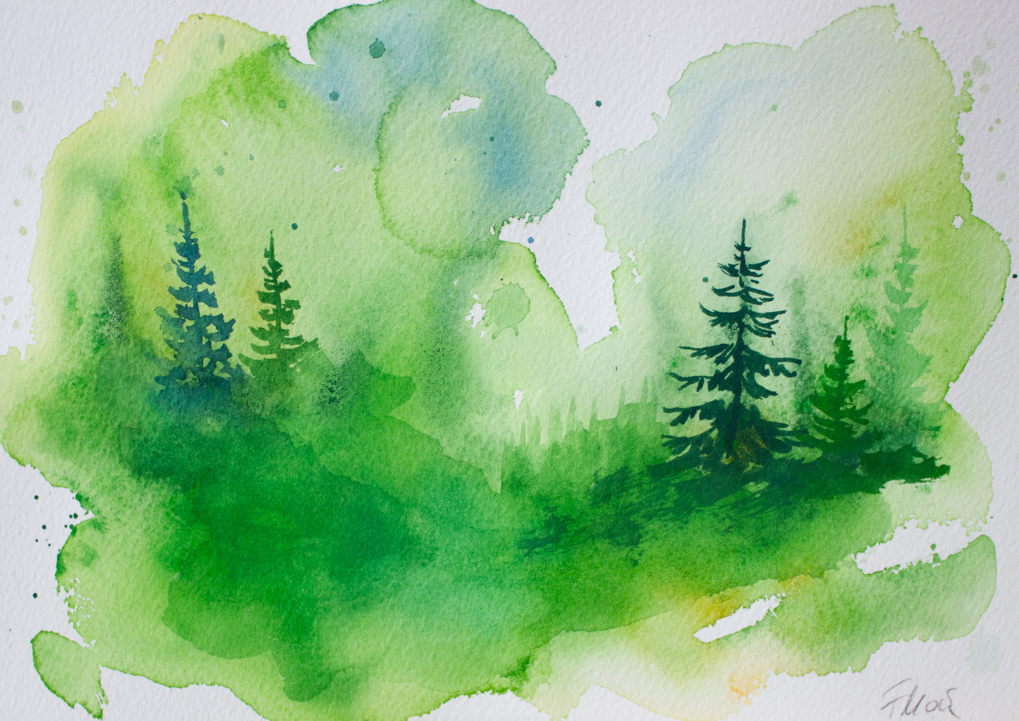 young forest II - Kunstdruck