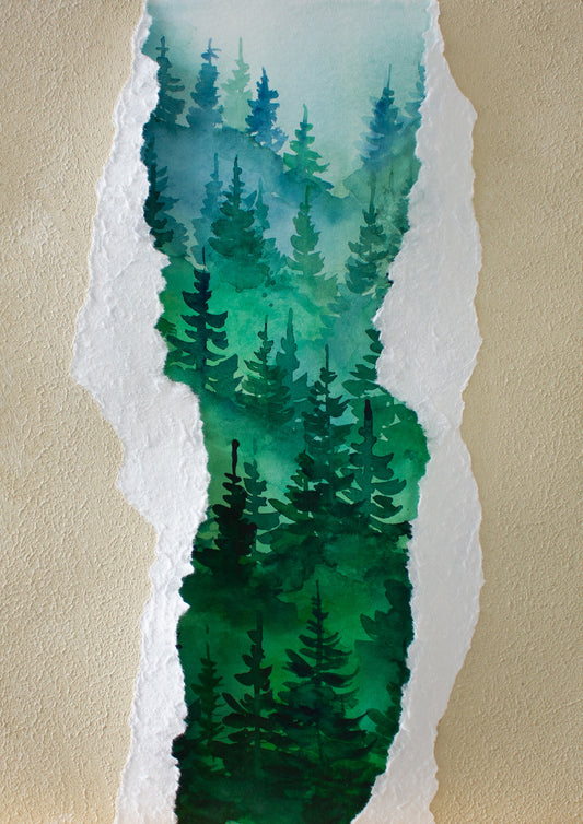 "Into the pines" - Originalbild