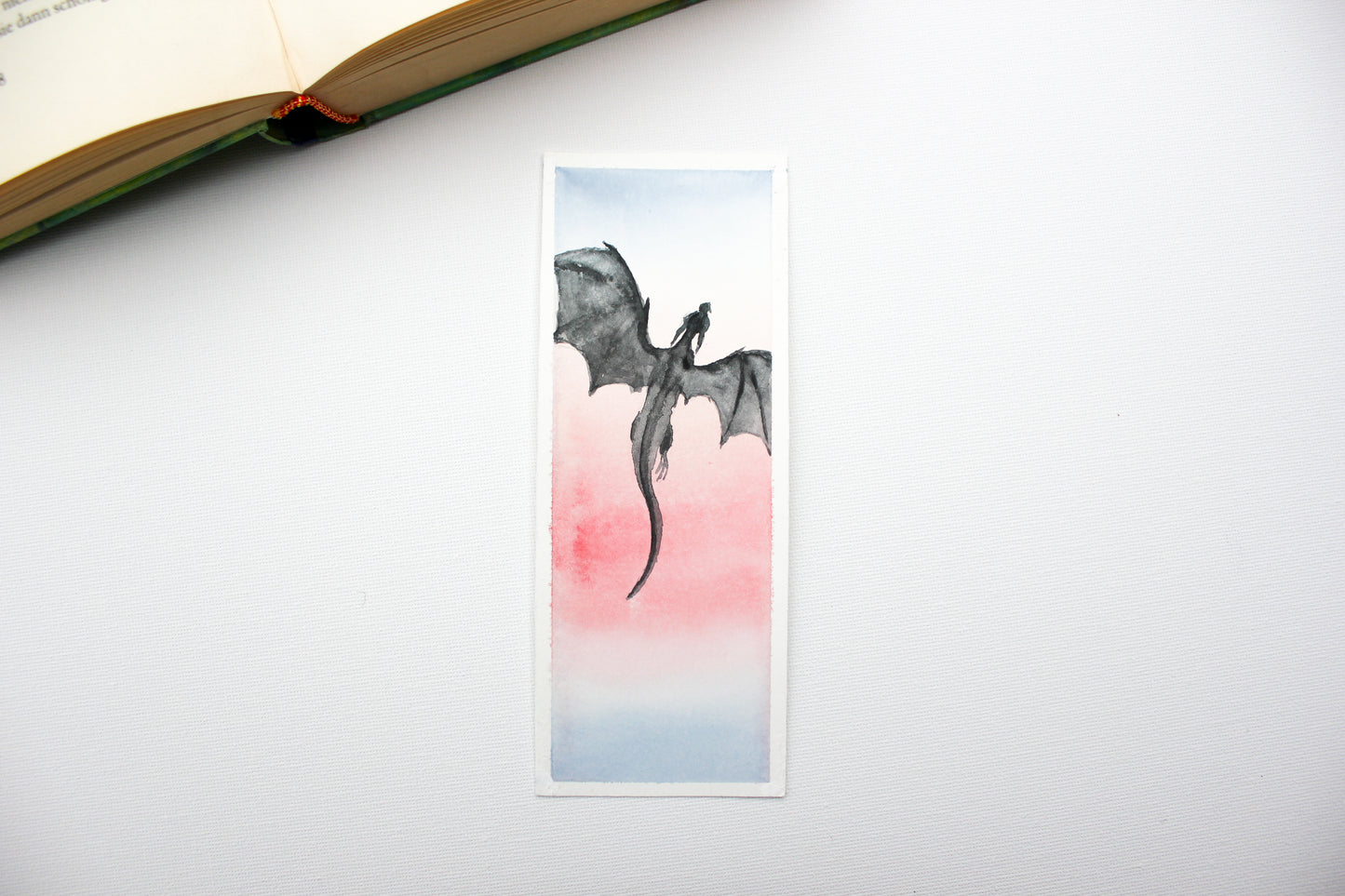 sunset sky dragon - original painting