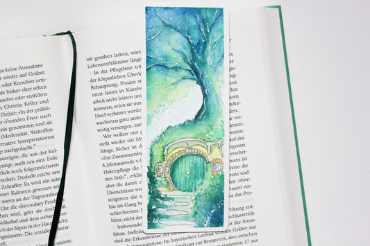 shire watercolor bookmark - original painting