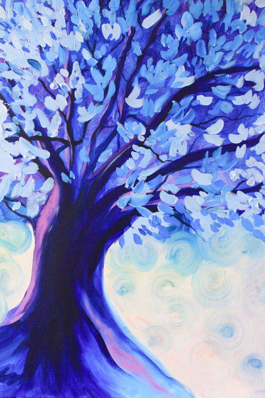 "A quiet tree" - original acrylic painting