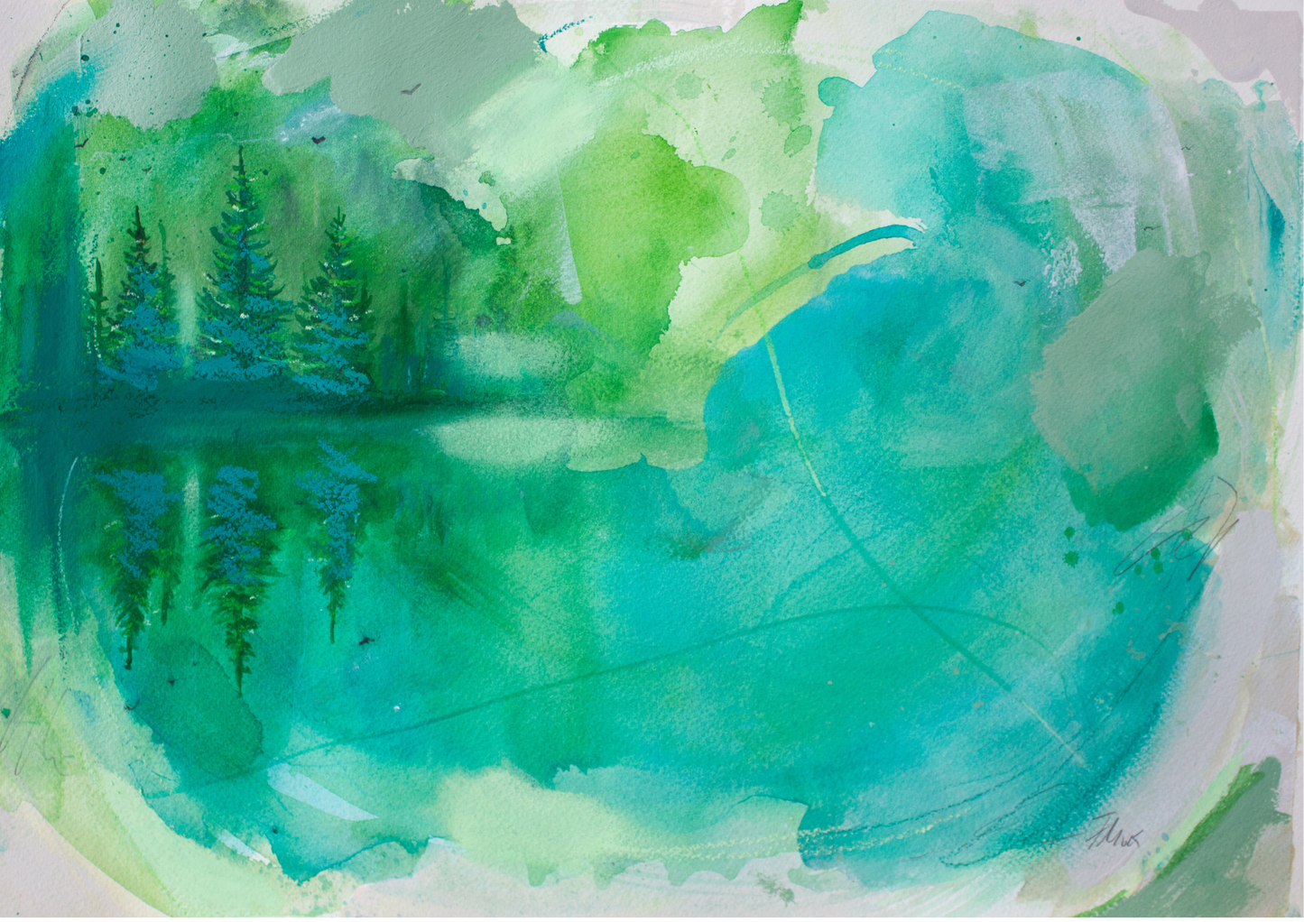 forest lake - Originalbild