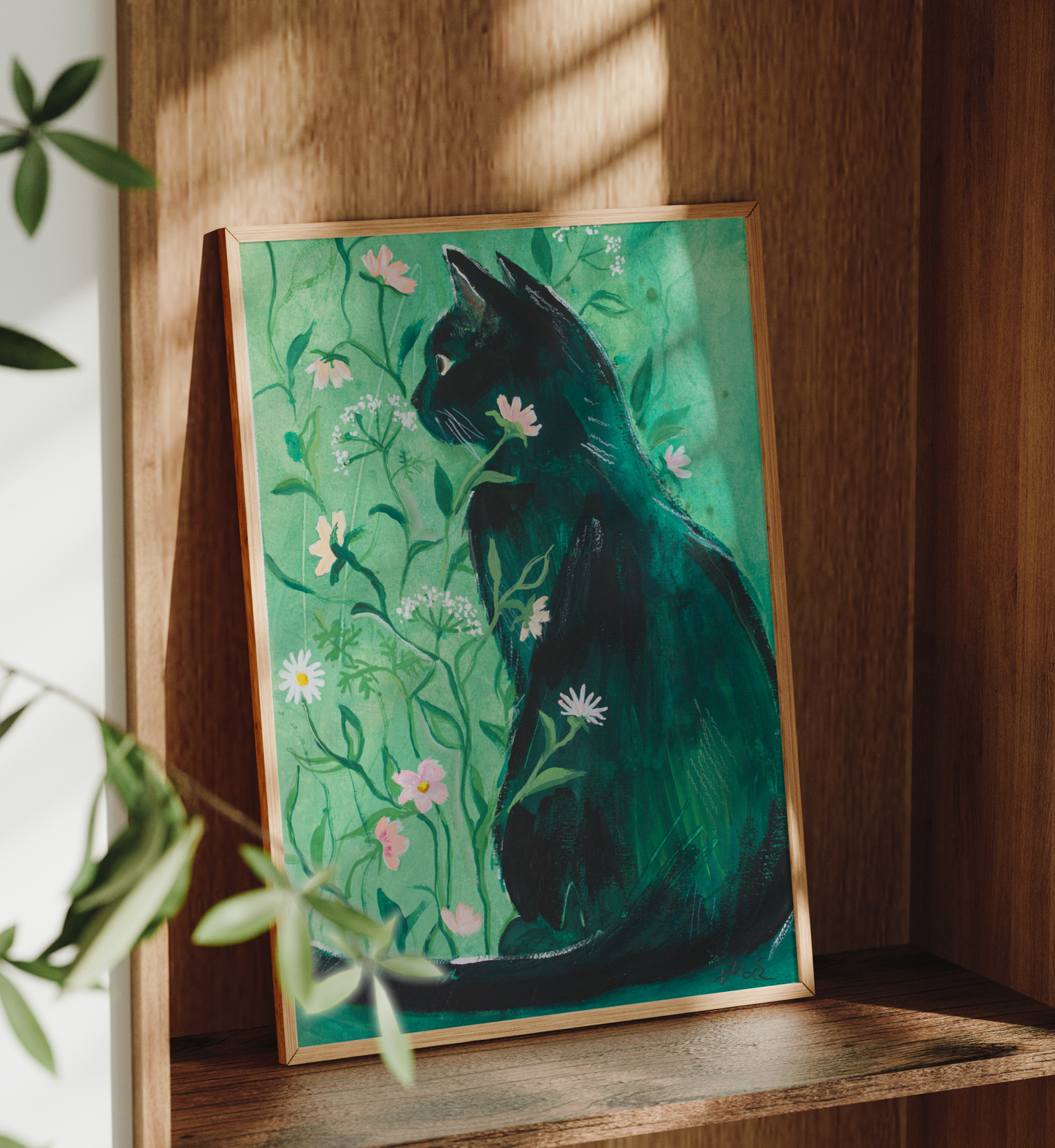 Die Begleiterin - Kunstdruck